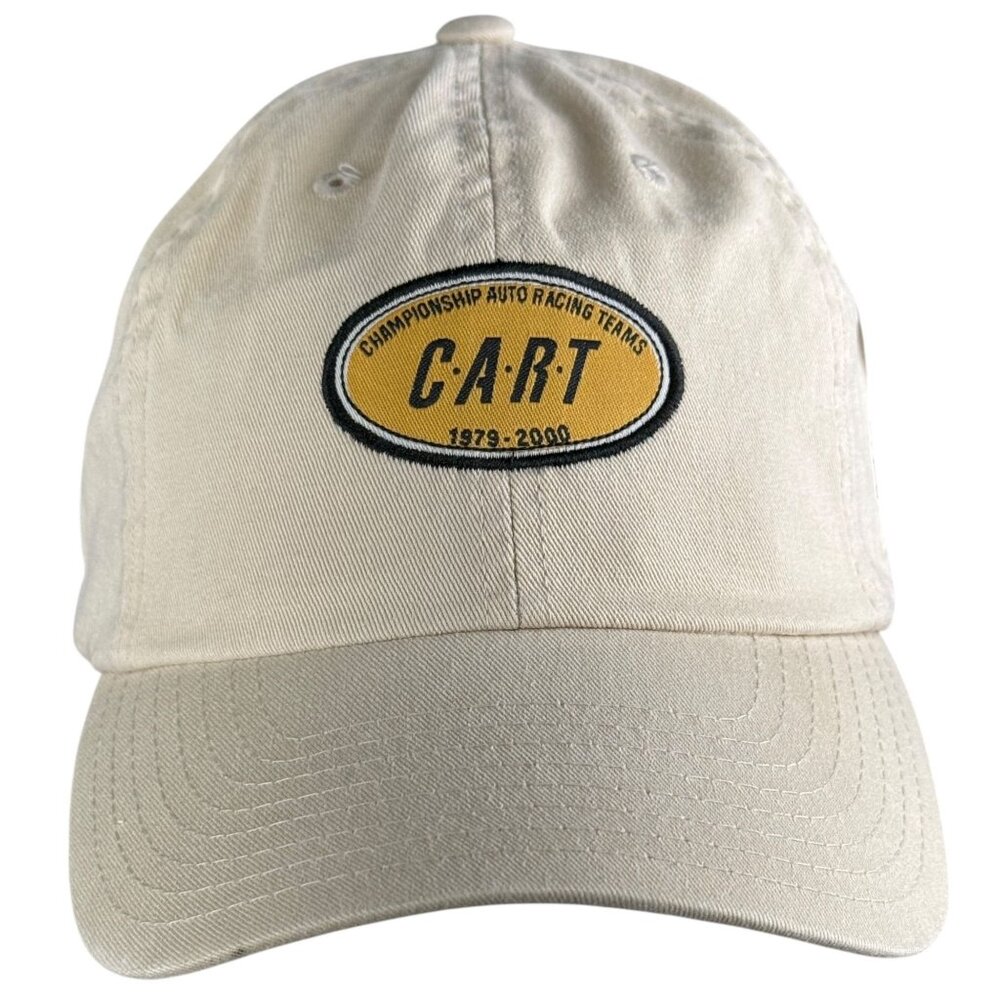 Championship Auto Racing Teams Cotton Beige Cap With Adjustable Strap